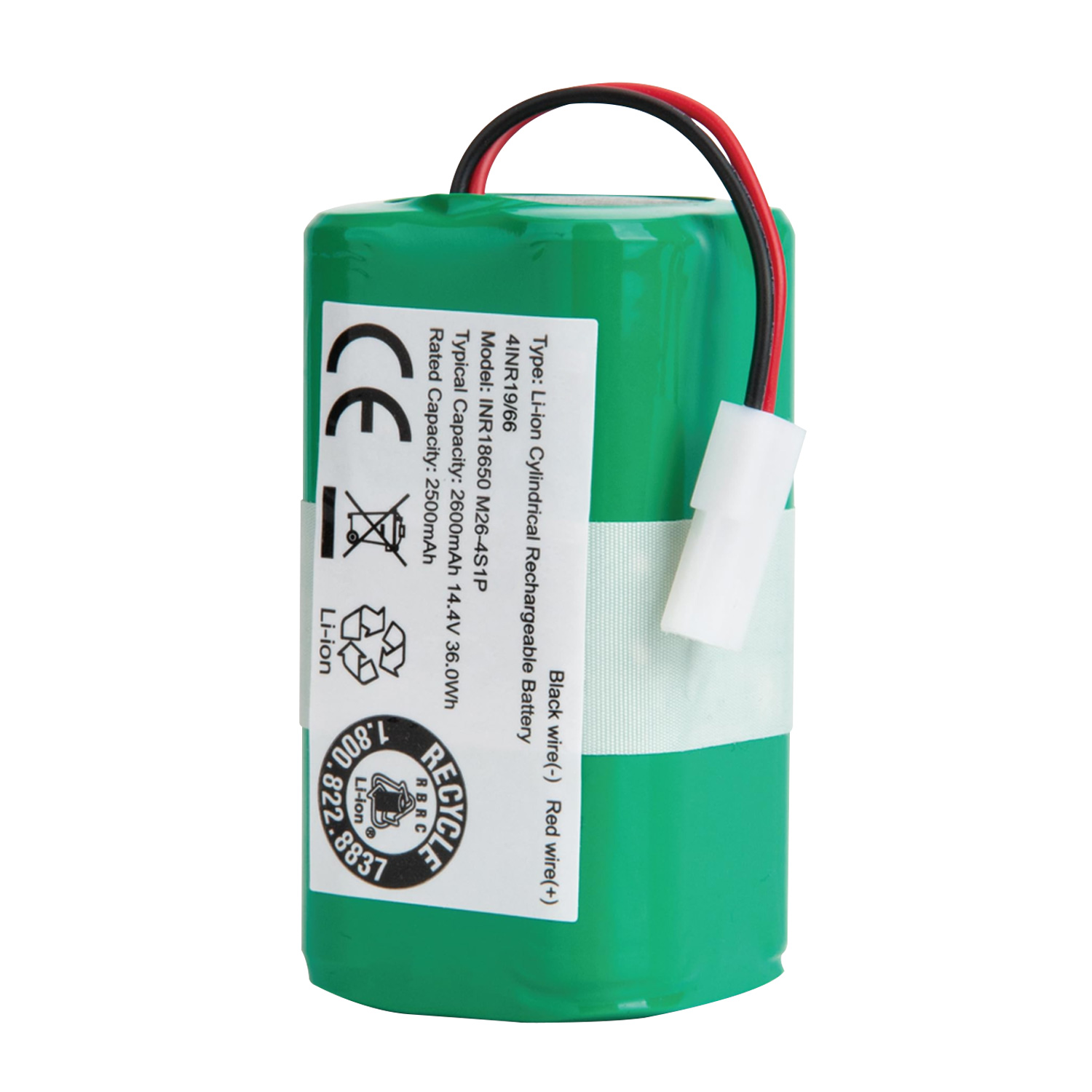 14.4V 2600mAh Replacement Battery Model 1625424 for Bissell Robot Vacuum SpinWave 3115 2859 28599 28596 3347 Sweeper Vacuum Cleaner Battery