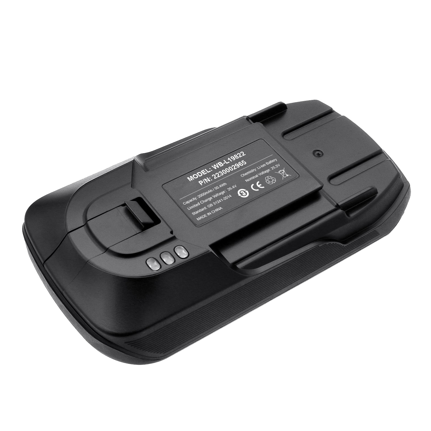 New Product for Replacement Battery Vacuum Cleaner Battery N Accessories Bna-Wb-L19822 25.2V 2000mAh for Sweeper Device