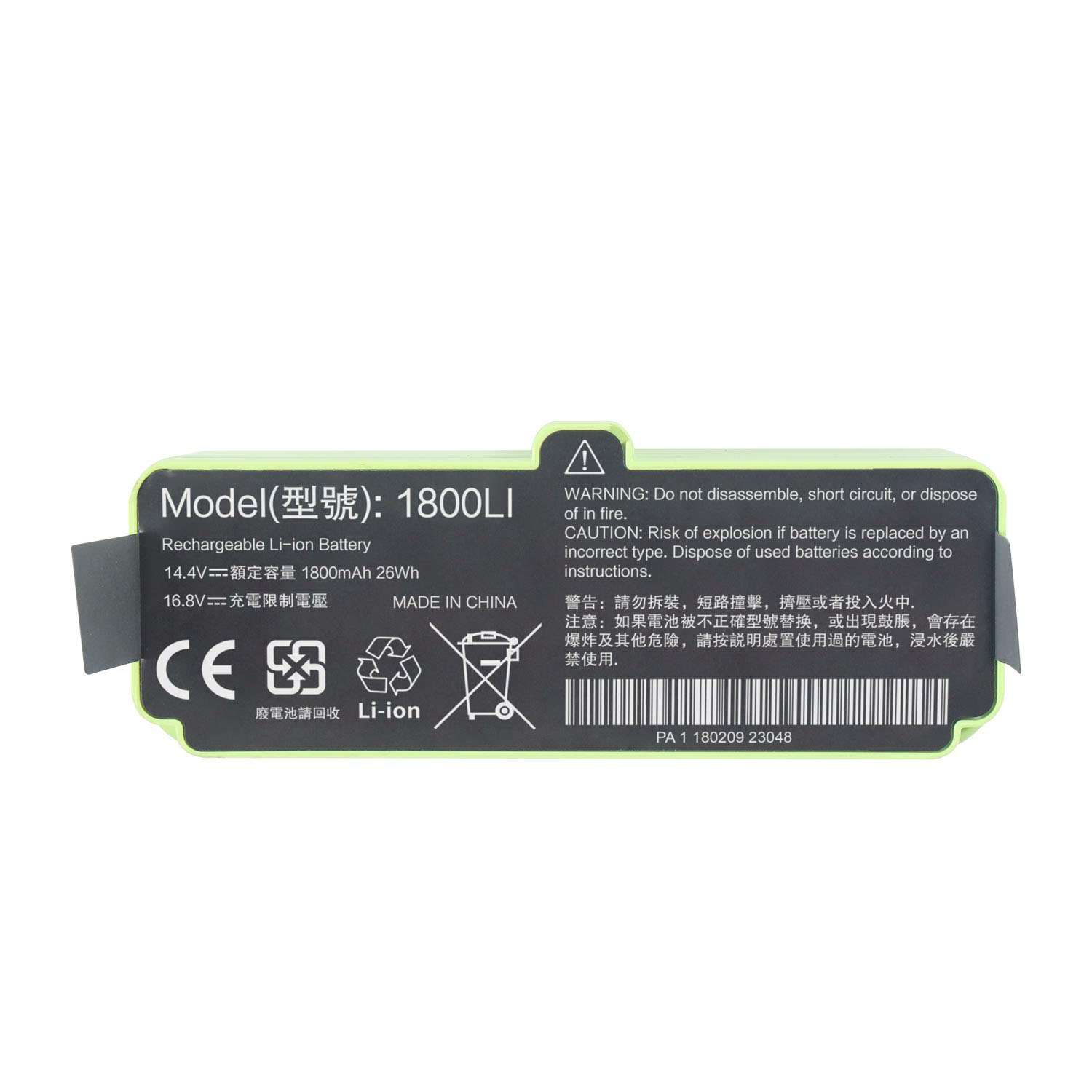 14.4V 1800mAh Lithium Ion Battery For Irobot Roomba 655 690 780 805 860 880 890 960 6 7 8  Replacement Vacuum Cleaner Battery