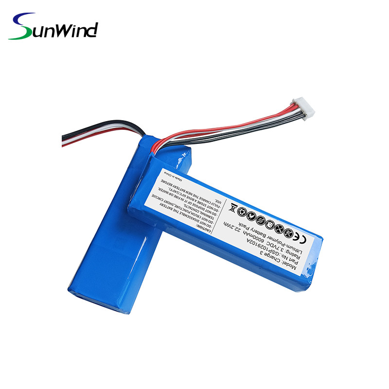 Hot sale replacement Battery for JBL Speaker Charge3 Charge 3 2016 Version GSP1029102A 3.7v 6000mah