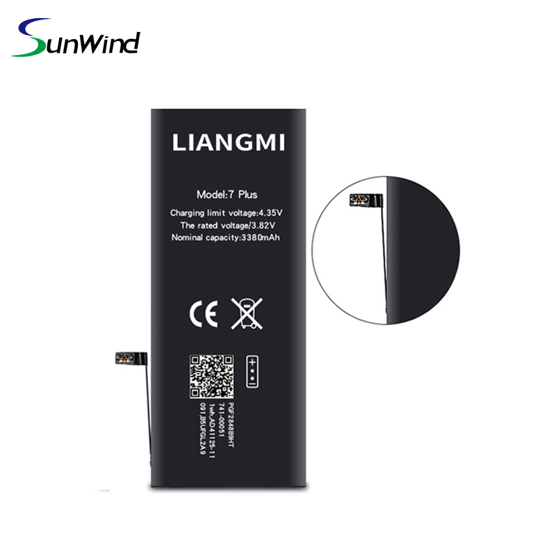 High Capcity cell phone batteries for iphone 7P 7 plus 3.82v 3380mah