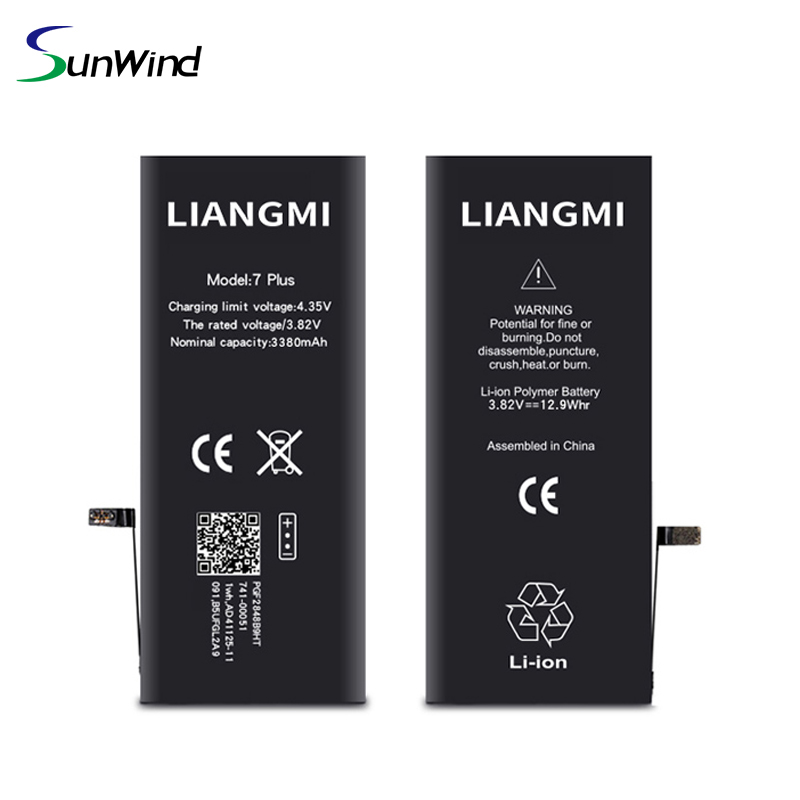High Capcity cell phone batteries for iphone 7P 7 plus 3.82v 3380mah