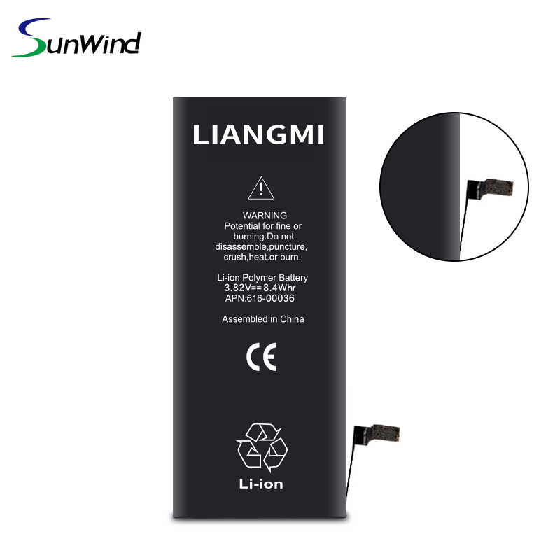High Capacity Rechargeable mobile phone battery For iPhone 6s batteries