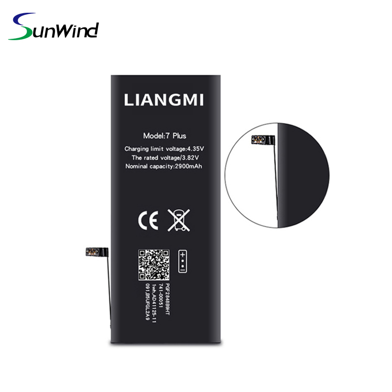 Hot sale cell phone batteries for iphone 7P 7 plus 3.82v 2900mah