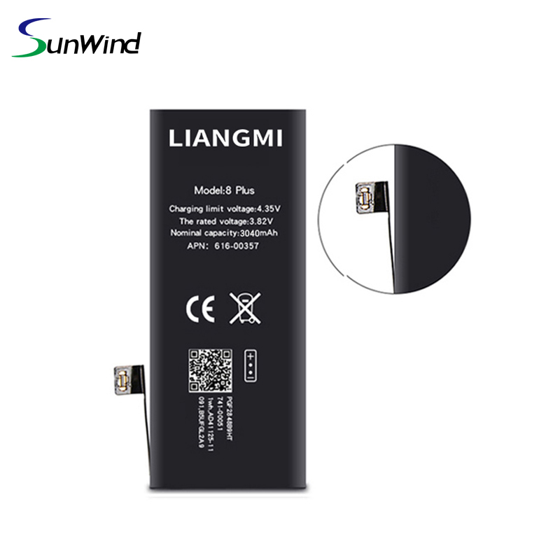 Горячий iPhone 8p 8 + 3.82V 3040mah Мобильный аккумулятор большой емкости