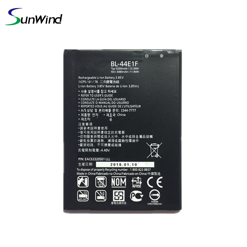 BL-44E1F New Mobile Phone Battery For LG V20 Stylo 3 H910 H918 VS995 LS997 F800 US996 3.85V 3300mah