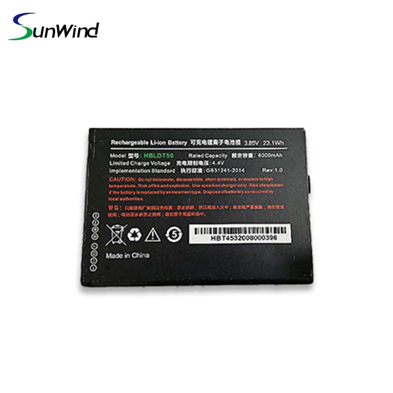 3.85V 6000mah PDA battery for Urovo DT50 phone HBLDT50 li-ion battery