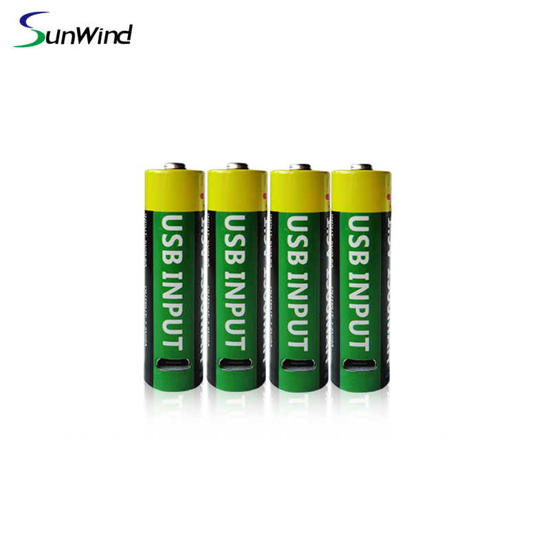 14500 USB Lithium ion Batteries USB input AA rechargeable Battery 1.5v 1300mah