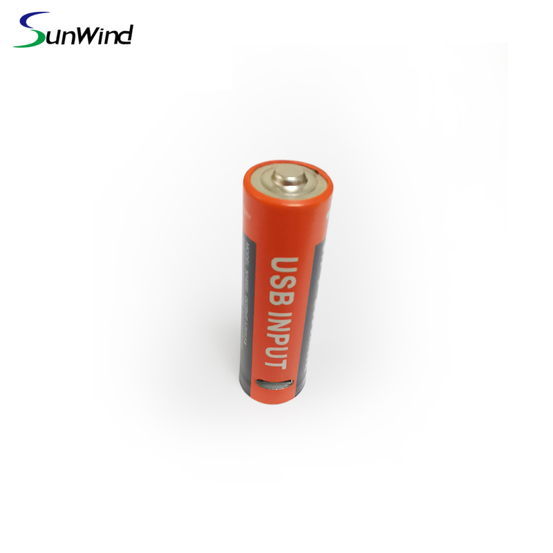 14500 FCC rechargeable li-ion battery USB charge  battery 3.7V 1850mah