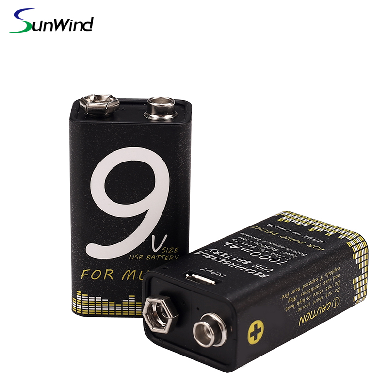 9V 1000 мАч USB Новая функция Зарядка мультиметра Электрический аккумулятор с литий - ионной зарядкой