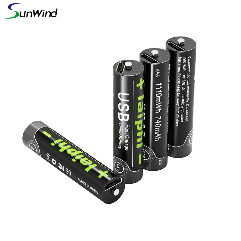 laiphi- S70 Rechargeable Li-ion faster charge battery For AAA Laiphi-S70 with  USB Port 1.1V 1110mWh 740mAh
