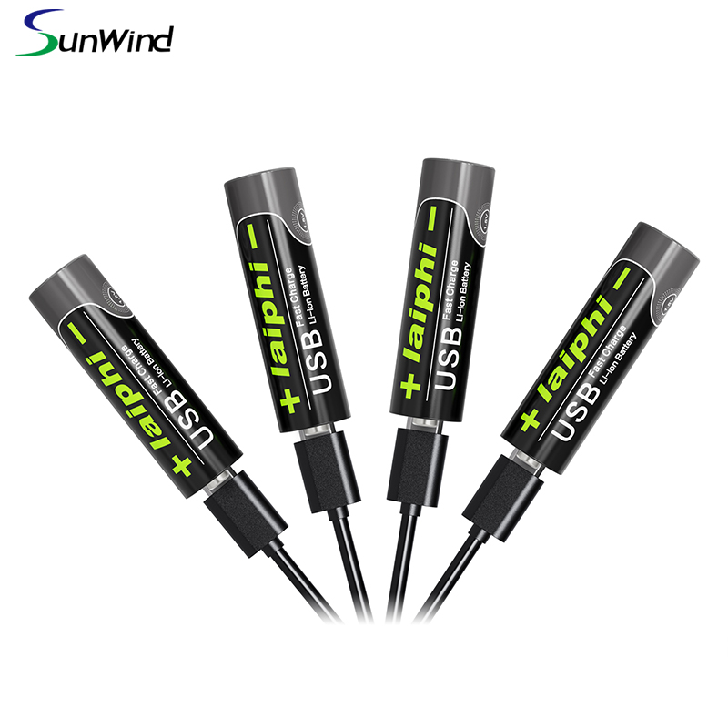 laiphi- S50 Rechargeable Li-ion faster charge battery For AA Laiphi-S50 with  USB Port 1.5V 3000mWh 2000mAh