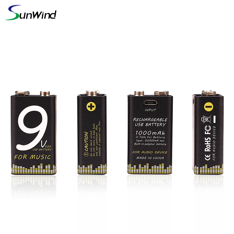 9V 1000 мАч USB Новая функция Зарядка мультиметра Электрический аккумулятор с литий - ионной зарядкой