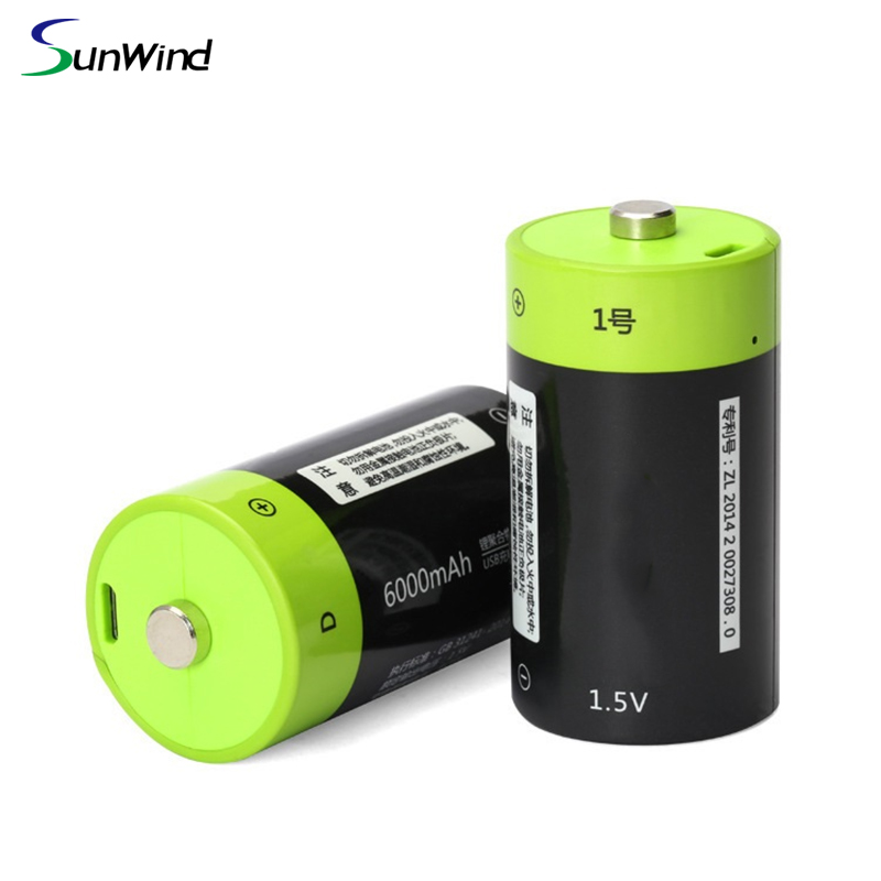 1.5V D size USB rechargeable li-polymer battery  1.5V 6000mah