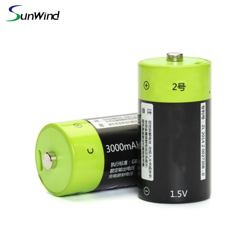 1.5V C Размер USB Заряжаемый литий - полимерный аккумулятор 1.5V 3000mah