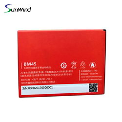 BM45 bateria xiaomi  Original Li-ion Polymer Phone  Battery for Xiaomi Redmi Note2 3.84V 3020mah