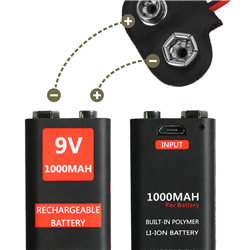 500 мАч 800 мАч 1000 мАч 1200 мАч 9 В USB Зарядный аккумулятор