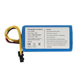 14.8V 2600mAh Sweeper Vacuum Cleaner Battery For Redmond RV450 R450 Inse E6 Replacement Lithium Ion Battery
