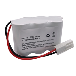 7.2V Rechargeable Ni-Cd Battery for Bissell 2880 Series  Floor Sweeper Vacuum Models 2880, 2880A, 2880B, 2880C, 2880D, 2880K, 2880Q, 2880T, 2880W, 28801, 28802, 28806 Sweeper Vacuum Cleaner Battery