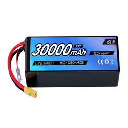 22.2V 30000mAh Lipo Drone 6S 25C Drone UAV Batteries for FPV Drone UAV Airplane Aircraft RC Quadcopter Airplane Helicopter