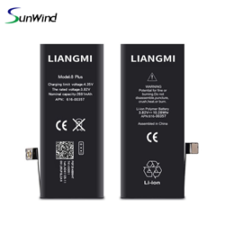 Li-polymer rechargeable mobile phone battery for iphone 8p 8 plus 2691mah