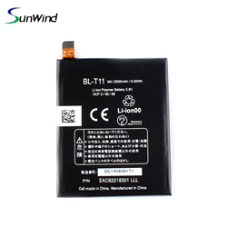 BL-T11 Top Quality Replacement Battery For LG L22isai F340 3.8V 2500mAh