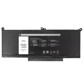 7.4V 60Wh F3YGT Laptop Battery for DELL Latitude 7280 7380 7390 7480 7490